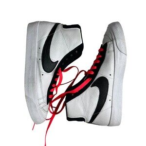 Nike Women's Blazer '77 High-Top Sneaker  DA7575-991  Size 6  White Leather